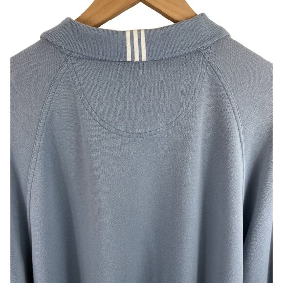 The Open 2005 St. Andrews Adidas Climalite Stretch Blue Polo Shirt Mens Size XL - Picture 7 of 11